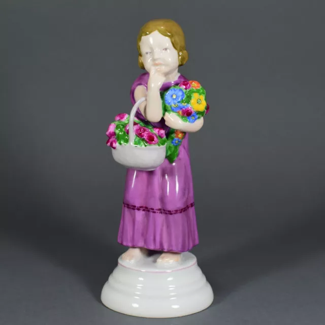 Rosenthal Leipold Flora Blumenmädchen Jugendstil Figur figure Porzellanfigur