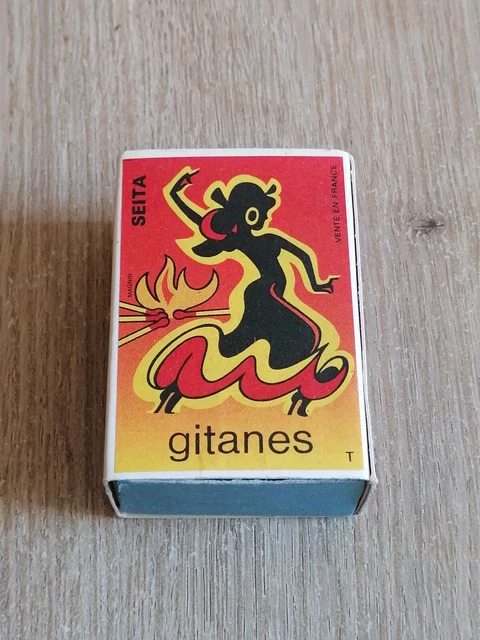 Lot De 7 Anciennes Boîtes D'allumettes Vides Publicitaires Gitanes - Déco Vintage Cuisine