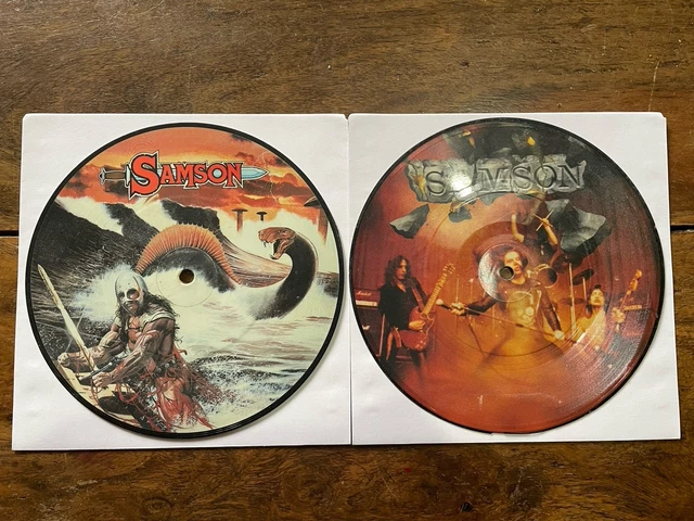 Samson7 SAMSON 7” PICTURE Discs x 2 Red Skies, Riding With The Angels. NWOBHM ...