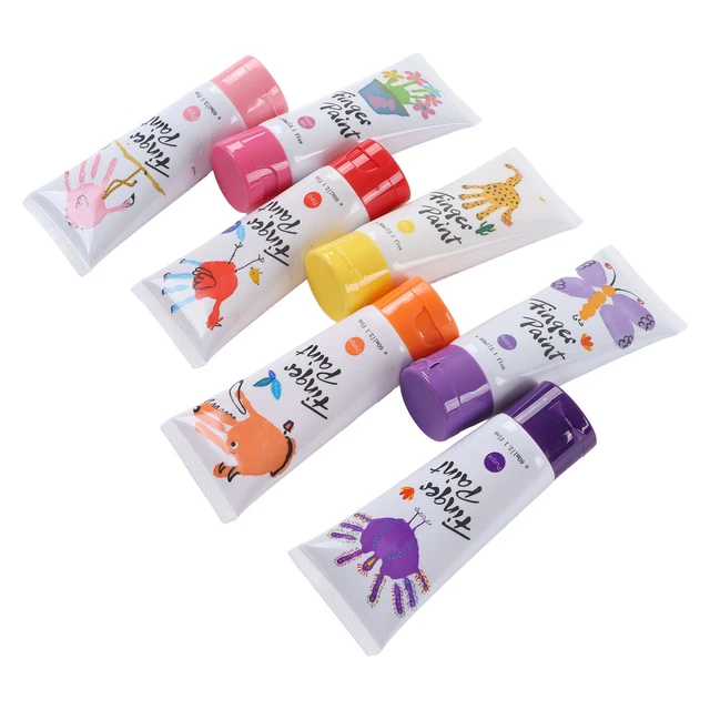 Finger Paint Kit 12 Pieces Environmentally Friendly Kids Paints Washable