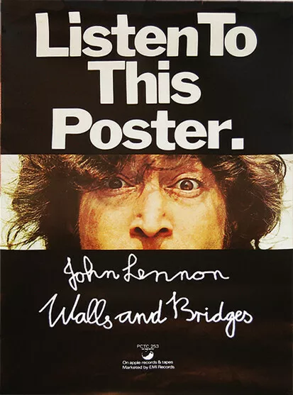 JOHN LENNON - Walls & Bridges - Listen To This Poster - A1 $36.02 ...