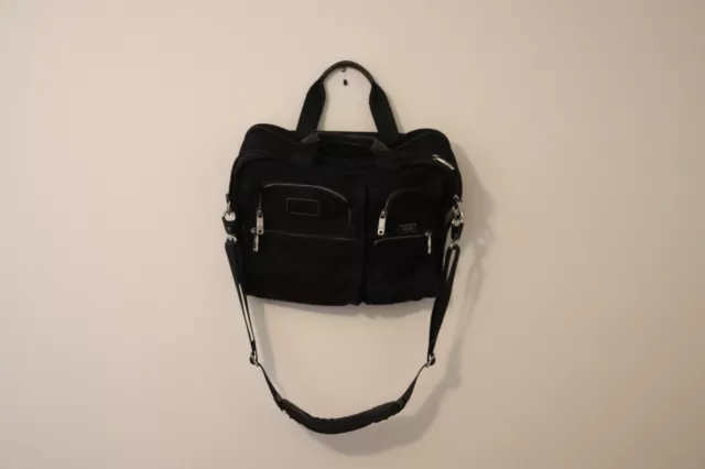 Tumi Alpha Expandable Organizer Laptop Briefcase Ballistic Nylon