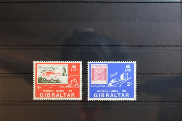 Gibraltar 241-242 postfrisch Briefmakenausstellung #RR442