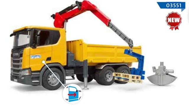 Joustra n ° 911 Grue avec benne preneuse RARE en boîte/inbox 63 cm