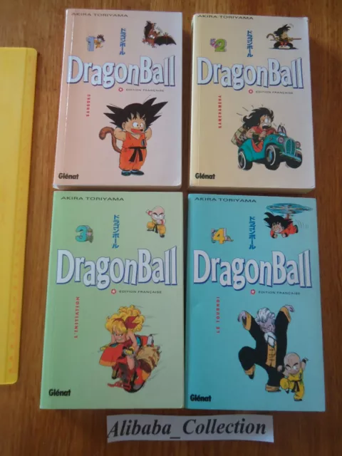 LOT MANGA DRAGON BALL 1 2 3 4 Akira Toriyama Edition Pastel Glénat GLENAT Z DBZ