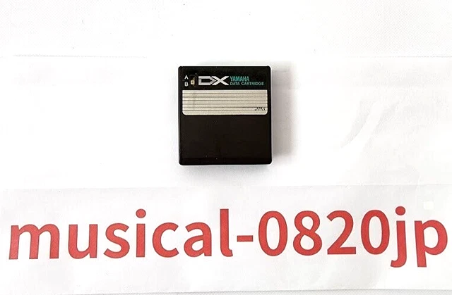 YAMAHA 「VRC-104」DATA CARTRIDGE for DX7 YAMAHA DX7 VRC-104 Percussion Group DATA CARTRIDGE Working