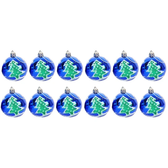 12 Pcs Weihnachtliche Hängende Anhänger Christbaumschmuck Gemalt Weihnachten