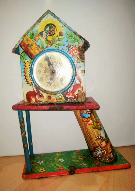 Pendule jouet ancien JOUSTRA - Jeux & Jouets