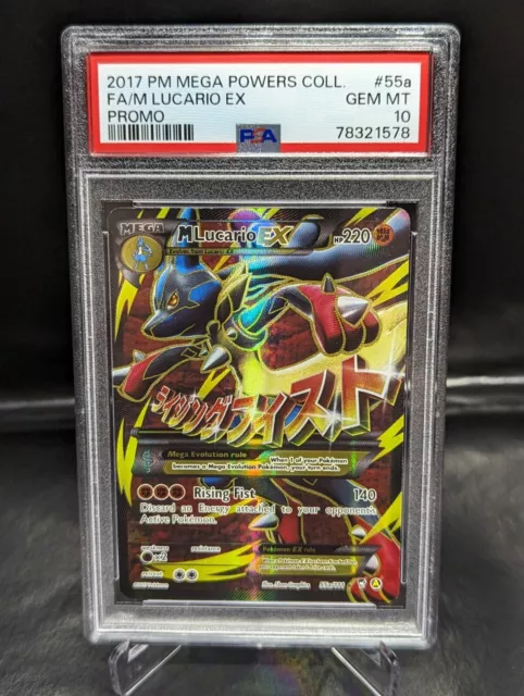 Mavin  🔥Shiny Mega M Lucario EX 55a/111 MINT PSA10?-best  PRICE$🔥🔥🔥