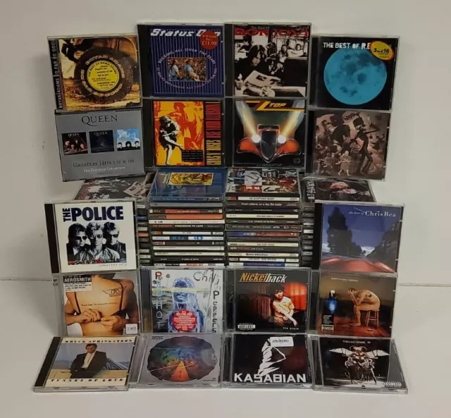 110 x Rock CD JobLot - Queen Guns N Roses ZZ Top Chemical Romance Aerosmith 48