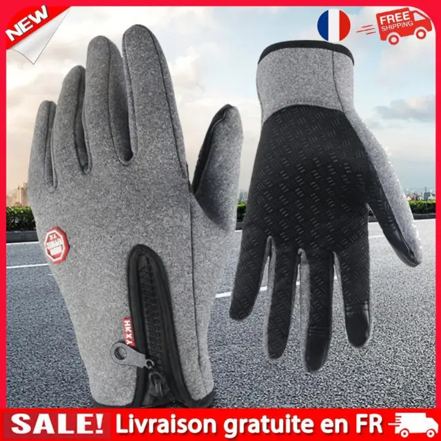 Unisex Warm Ski Driving Gloves Windproof Men Women Winter Warm Mittens (XL)