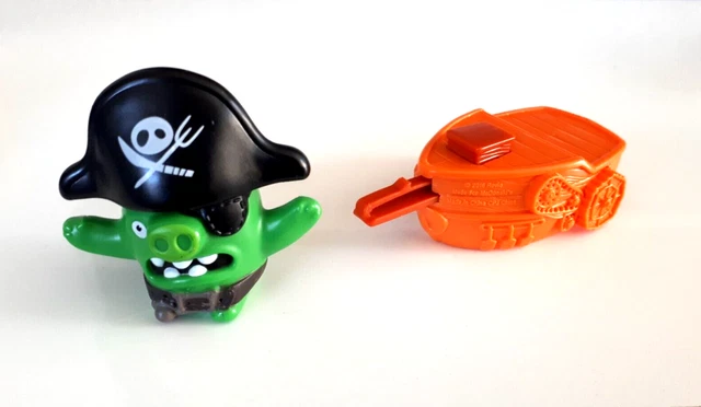 Angry Birds Piratenschwein McDonalds Happy Meal 2016 Spielzeug mit Funktion -TOP