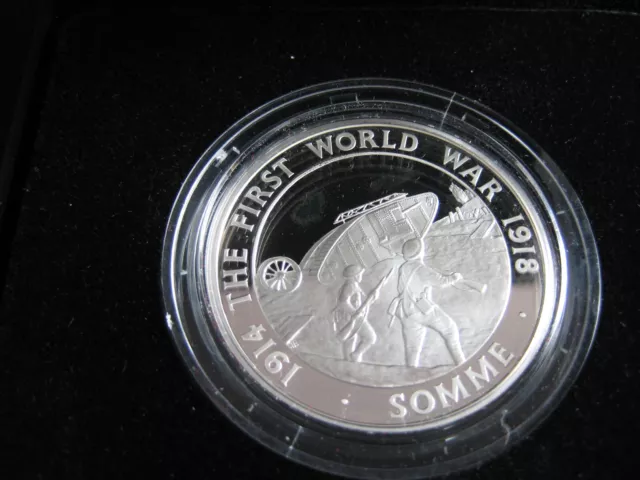 A Royal Mint 1oz Silver proof Coin Anniversary of Battle of  The Somme