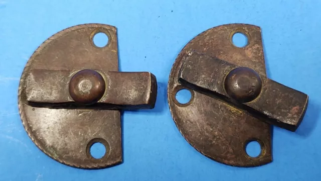 Window Latch Lock Airplane Bowtie Turn Cupboard Hardware Solid Brass 2 Antique