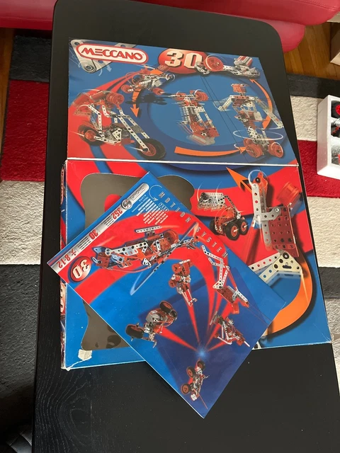 Lot MECANO Vintage Années 50/60 – Manuels Et Moteur Inclus – Fabrication Française