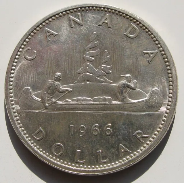Zaldi2010 - Canada , 1 Dollar 1966 , Plata