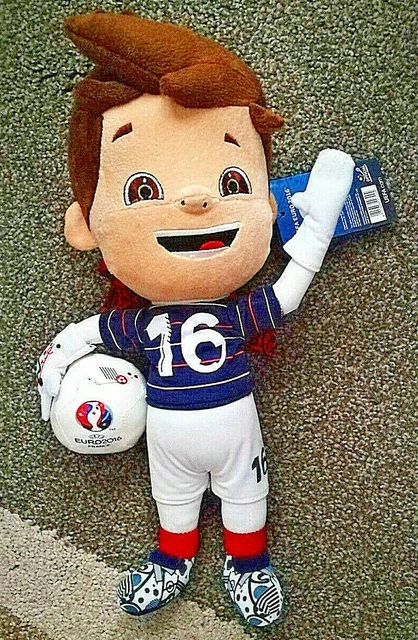 Super Viktor Balle PVC 6 Cm Porte-clés Officiel UEFA EURO 2016 - Mascotte Super Viktor Avec Balle - PVC 6 Cm Porte-clés Collection Football
