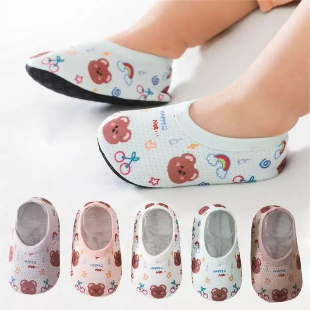 Pantofole antiscivolo calde bambine bambino bambino scarpe morbide Regno Unito