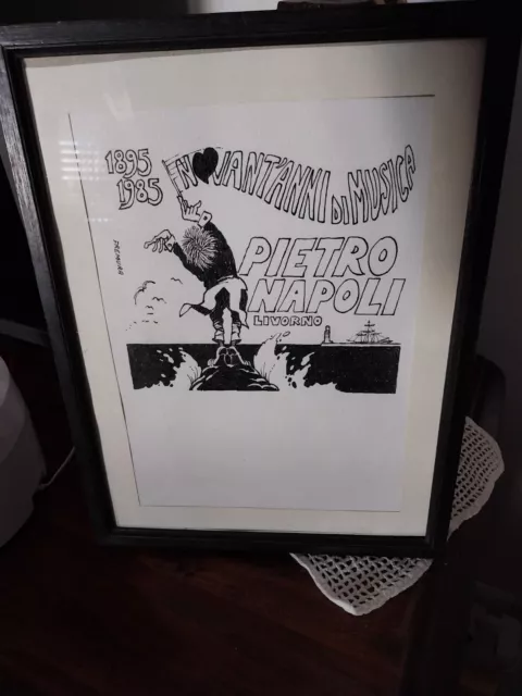 disegno a china su cartoncino alberto fremura livorno