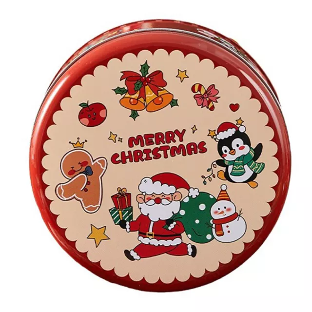 Merry Christmas Candy Box Christmas Gift Box Party Gift Tinplate Box Container