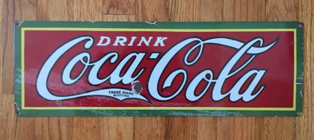 Coca Cola Drink Coke Bottle Soda Fountain 40's Pop 50's Vintage Style Steel Sign