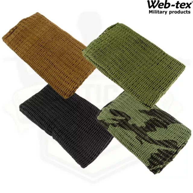 Web-Tex Army Scrim Net Scarf Sniper Veil Hunting Sas Cadet Ta Disguise Wind Sand