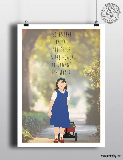 MATILDA - Minimalist Minimal Film Movie Poster Posteritty Print Quote Art Change