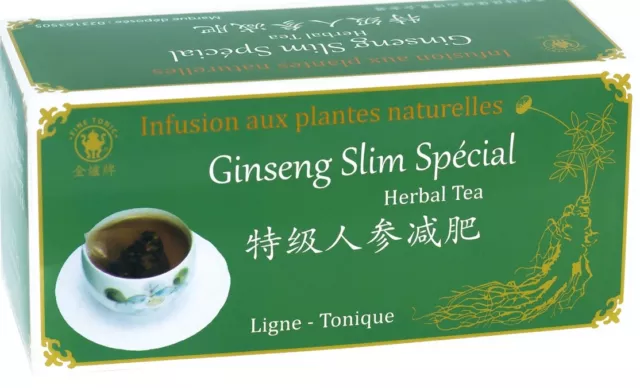 Ginseng Slim Special Infusion Tisane naturel Minceur Perte de Poids 20 sachets