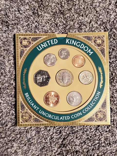 United Kingdom Brilliant Uncirculated Coin Collection 1999 | Royal Mint, 8 Coins