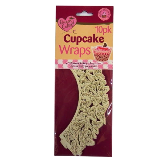 Envolturas de mariposa para cupcakes - Paquete de 10 - por Queen of Cakes