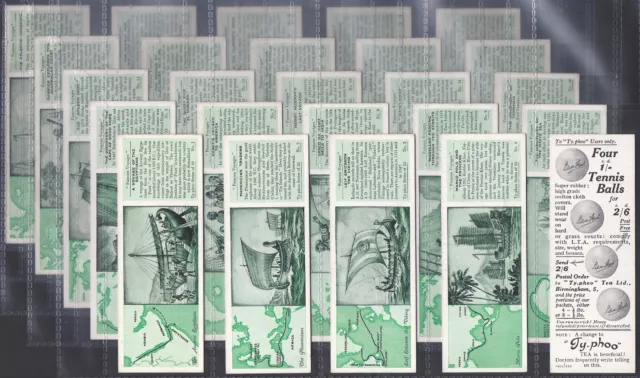 Typhoo (Tea)-Full Set- Famous Voyages 1934 (T25 Cards) Excellent 3