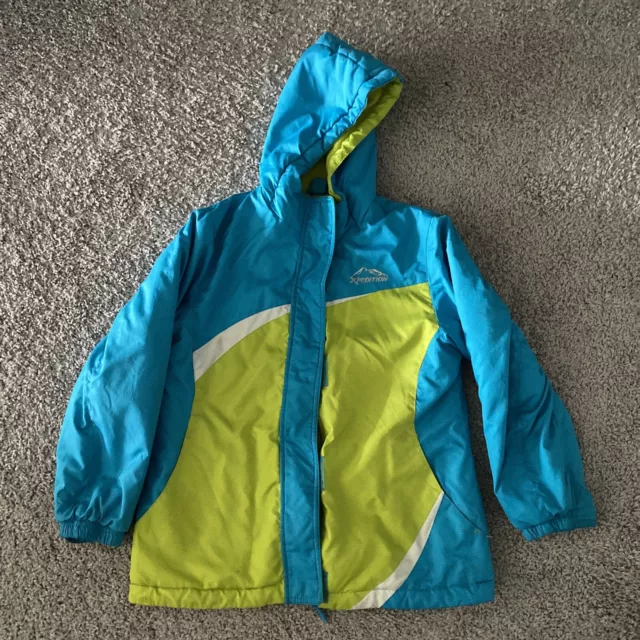 Mountain Xpedition girls size M 8-10 Blue and green jacket coat winter