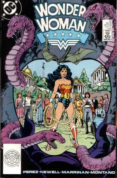 WONDER WOMAN (Vol. 2) #37 VG/F, Perez s, Direct DC Comics 1989 Stock Image