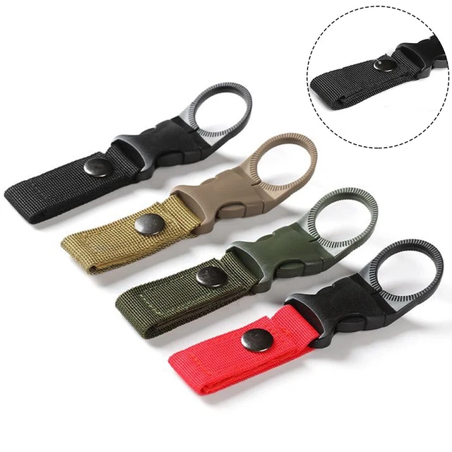 10 Porte-bouteilles En Nylon JUKOTA Avec Mousquetons - Pour Ceinture Ou Sac, Randonnée, Vélo, Camping - 4