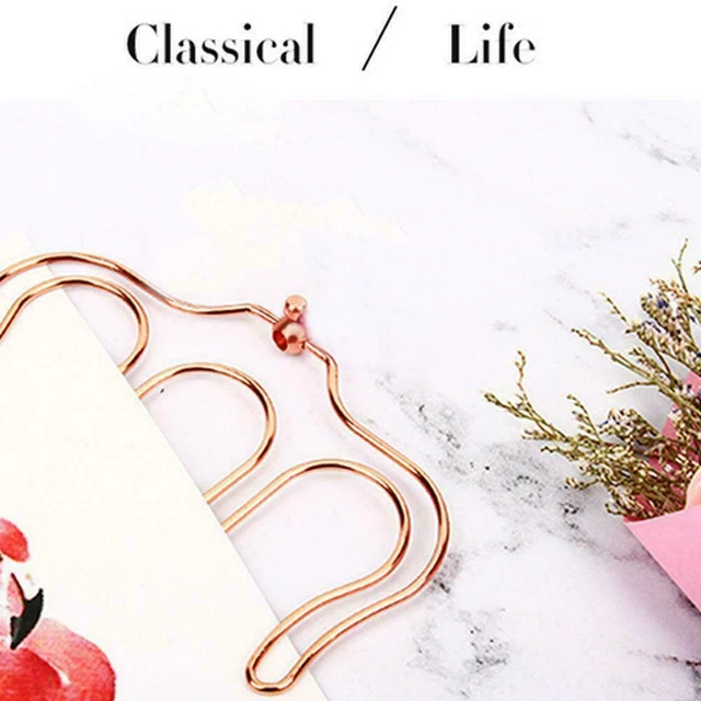 Page Music Book Bookmark Metal Page Holder Clip Office Steel Reading Sheet R5T6