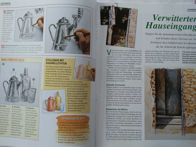 Ausgabe 2, Der Schritt-für-Schritt Kunstkurs, Malen und Zeichnen leicht gemacht 3