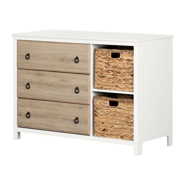 South Shore Cotton Candy 3-Drawer Dresser with Baskets 2