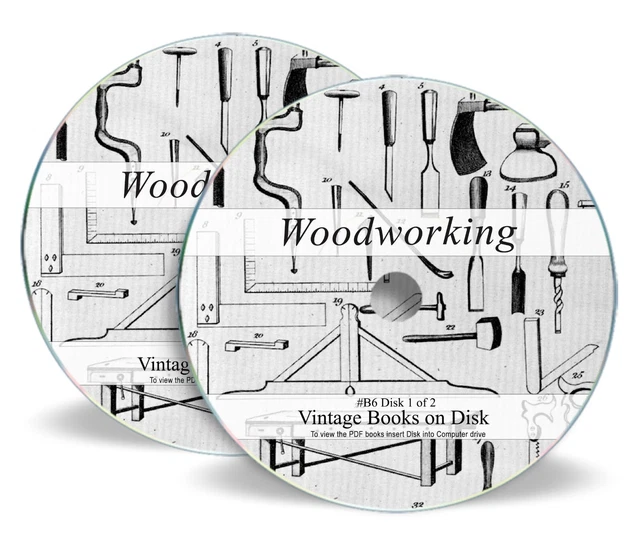500 Carpentry Woodwork Books & Magazines on DVDs +13K DIY Plans Designs Tool B6