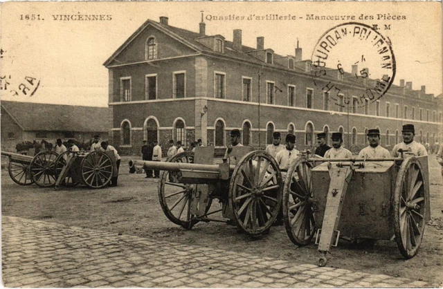 CPA AK Vincennes Quartier d'artillerie, Manoeuvre des Pieces FRANCE (1283103)