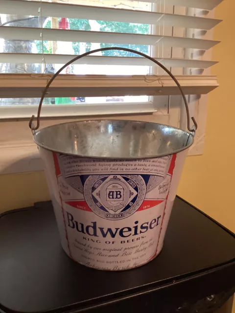 Budweiser Beer Metal Bucket with Handle - This Bud's For You