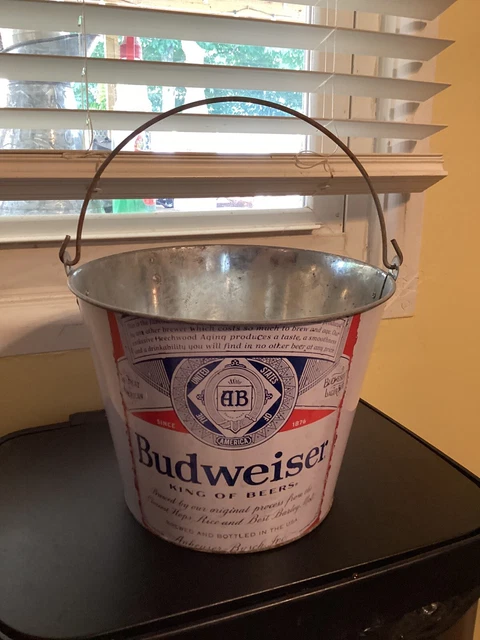 Budweiser Beer Metal Bucket with Handle - This Bud's For You