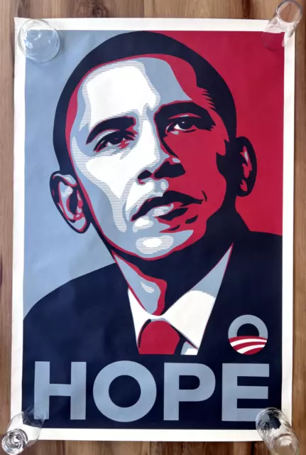 Shepard Fairey Obama 2008 "Hope" Campaign Poster Print 24x36