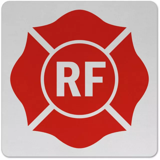 8" Florida Roof/Floor Truss Circular Reflective Label: RF with Aluminum plate