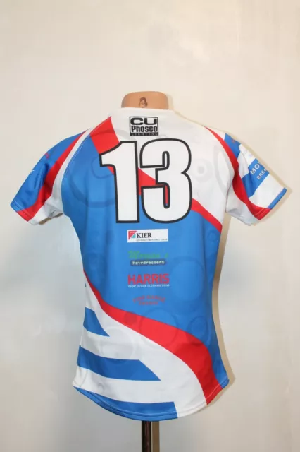 Bridgend Sports RFC Rugby Shirt Jersey Akuma Wales Camiseta # 13 Size M Adult