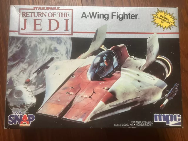 Star Wars ROTJ A-Wing Fighter MPC ERTL Snap Model Kit