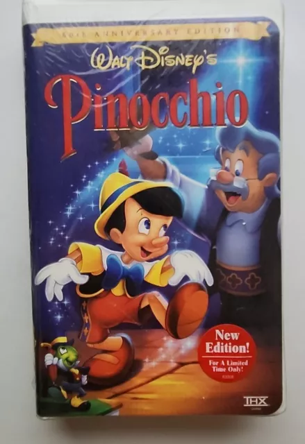 Pinocchio (VHS) New Sealed - Walt Disney’s Classic 60th Anniversary