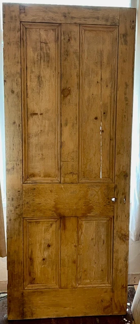 Reclaimed 4 Panel Victorian Internal Pine Door 3 2000x800mm, 38mm thick (SW2)