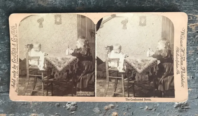 Albumen silver stereograph - Children #3 - William H. Rau Griffith & Griffith