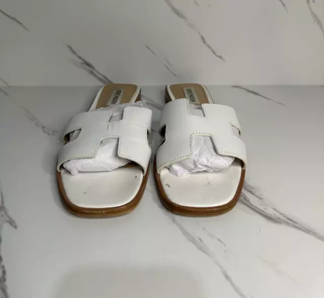 Steve Madden Hadyn Women's White Leather Size 8.5 Sandals