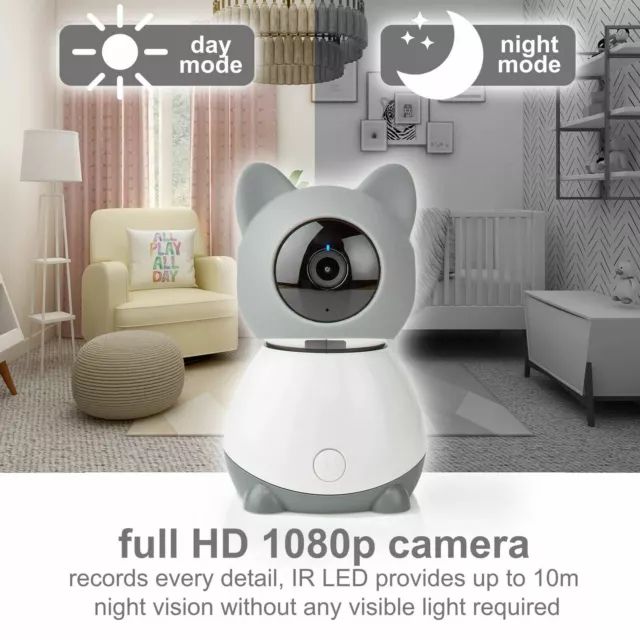 1080P IP Camera Wireless Motion Sensor HD Smart Wifi Security Baby Pet Monitor 3